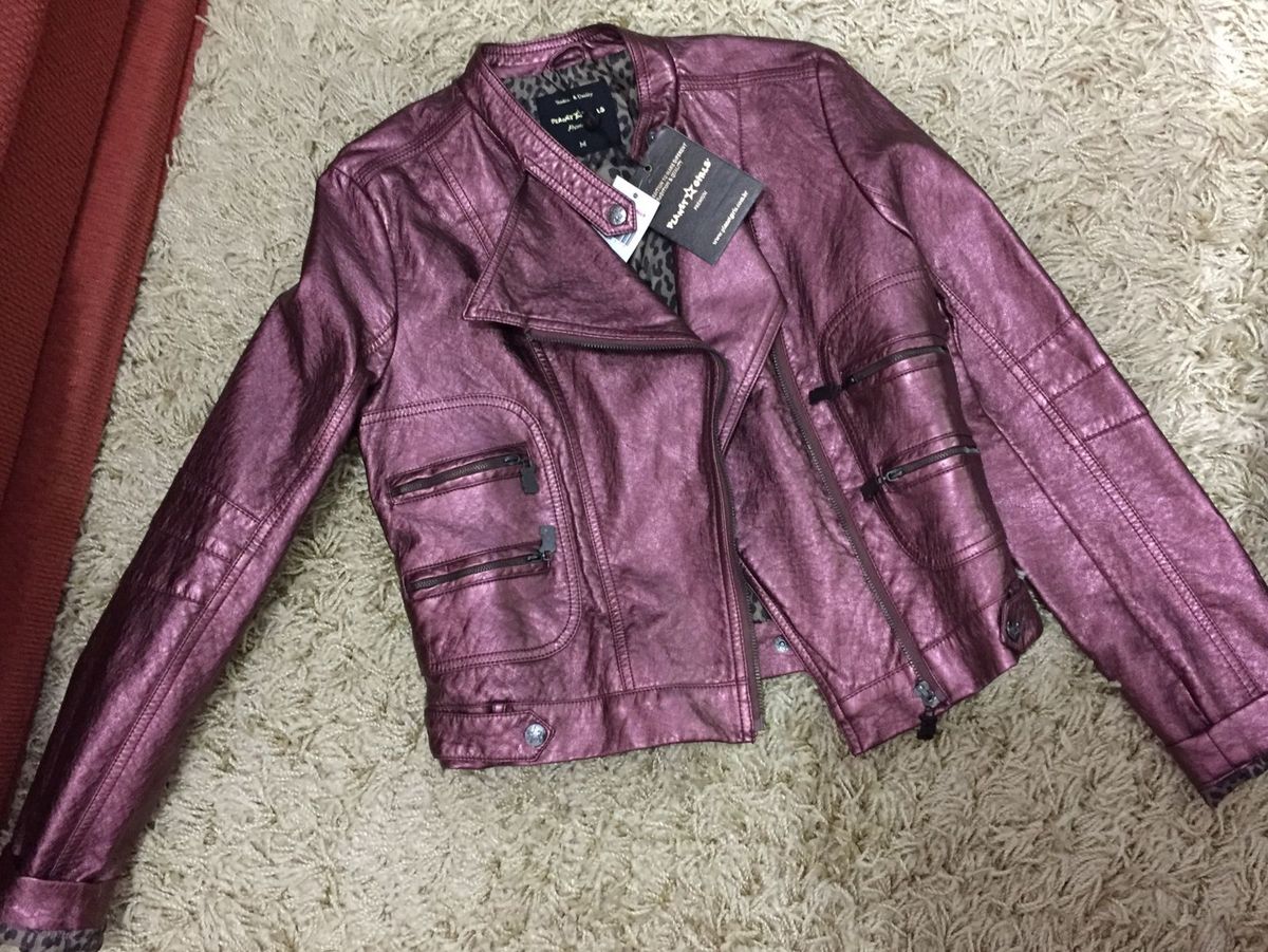 jaqueta de couro planet girl