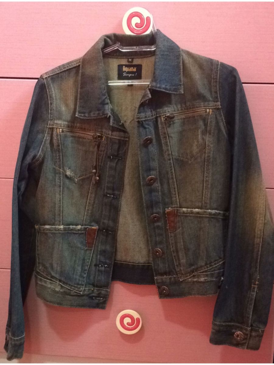 jaqueta jeans aquamar