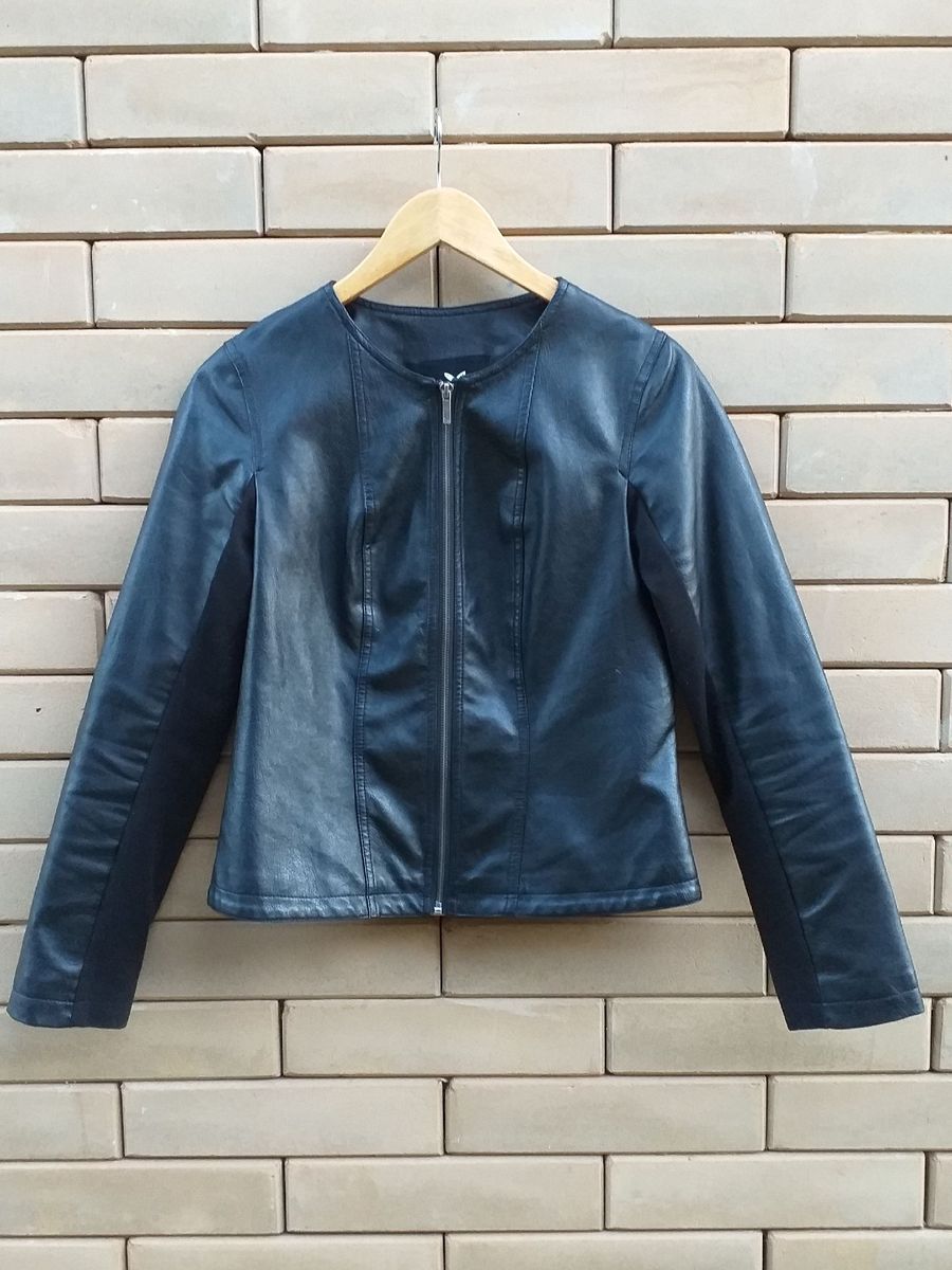 jaqueta de couro hering feminina