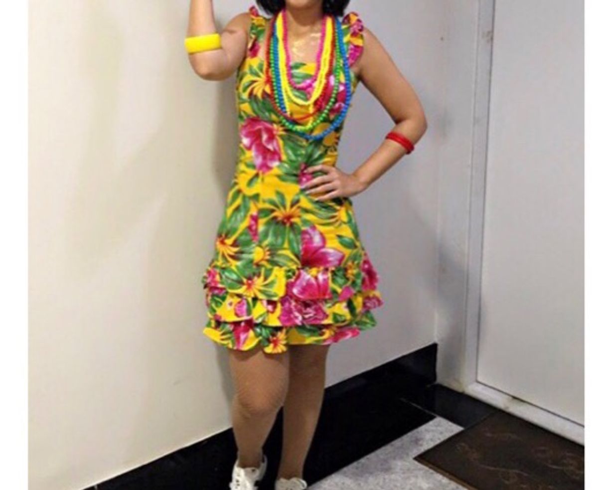 saia de chita carnaval