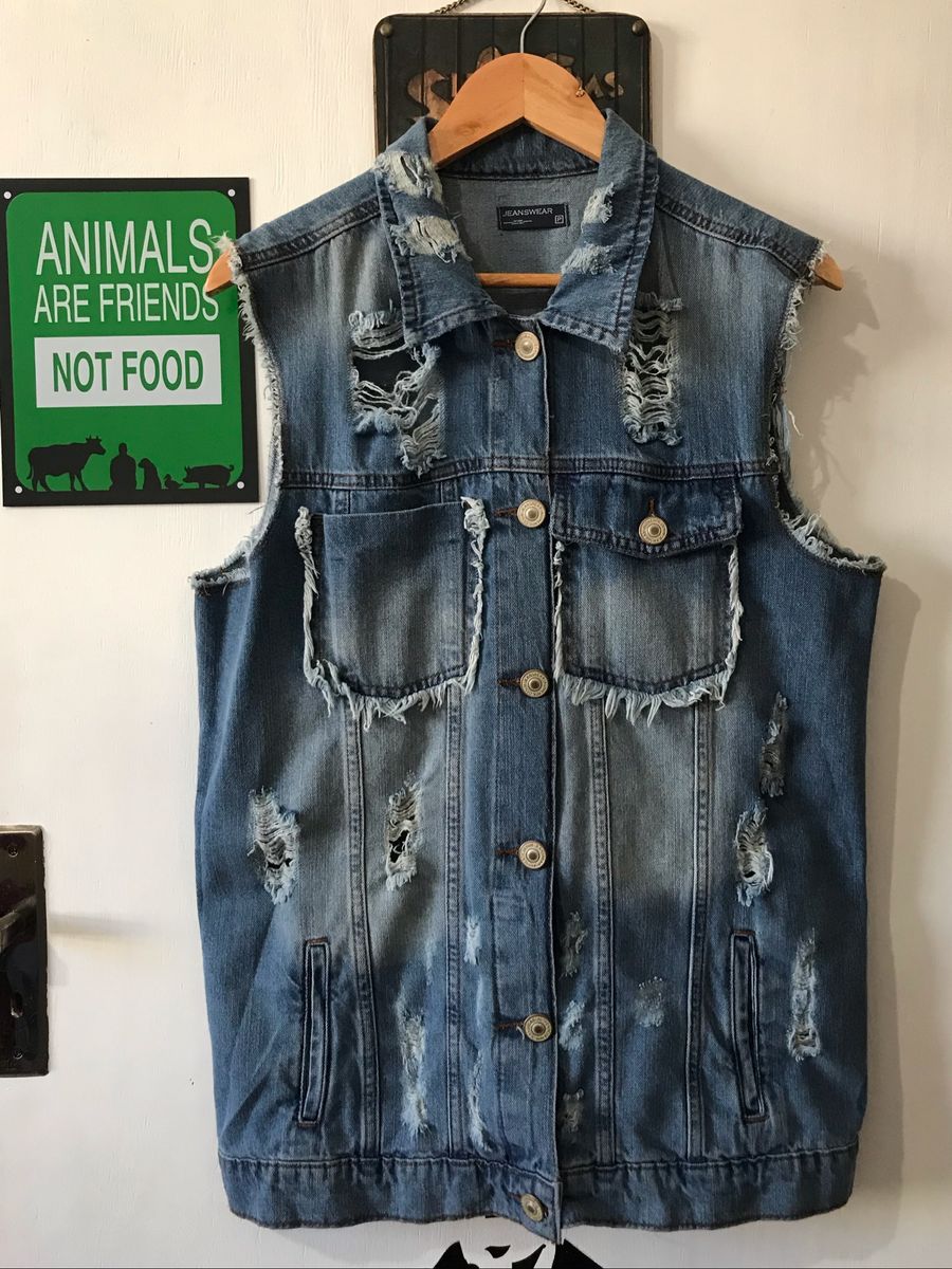 colete jeans feminino c&a