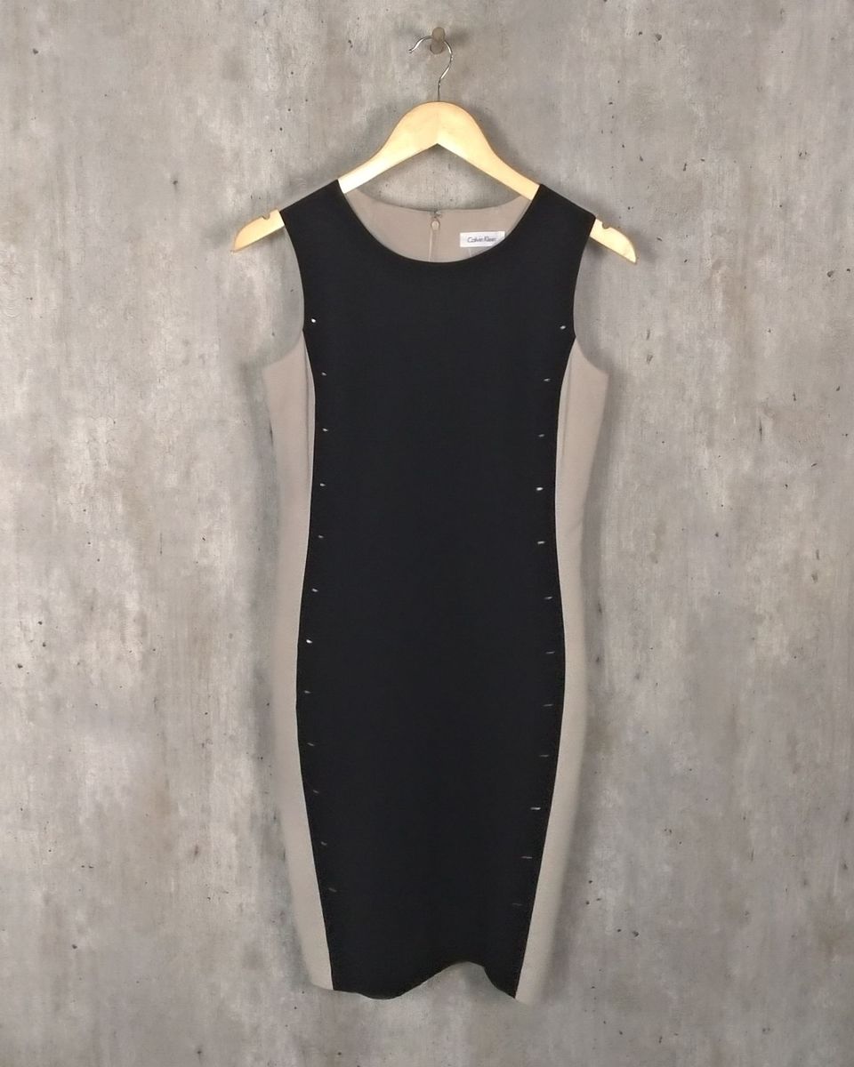 vestido calvin klein social