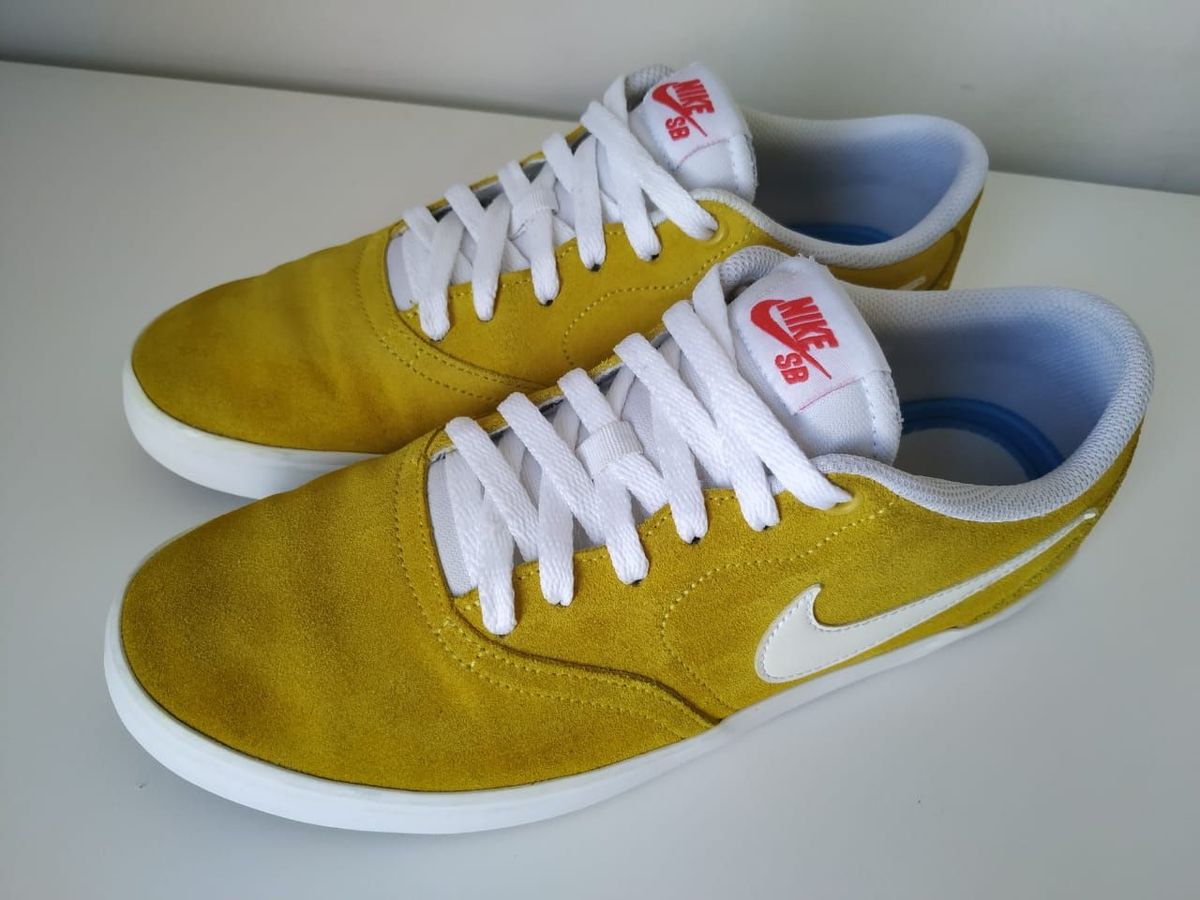 tenis nike sb amarelo