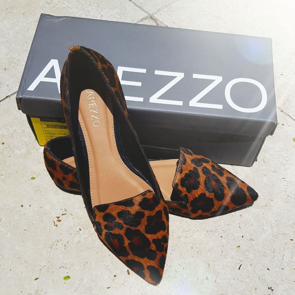 sapatilha animal print arezzo