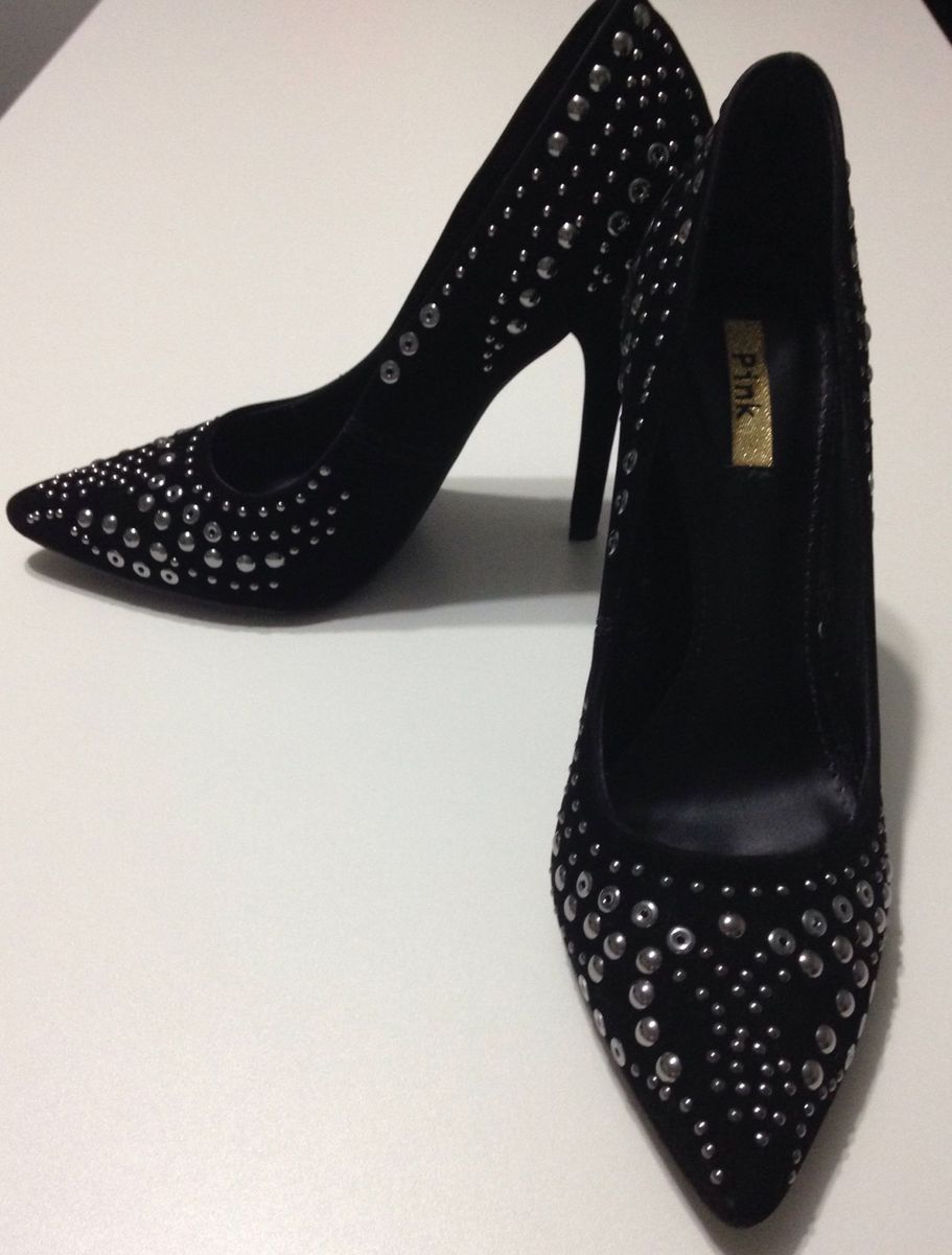 scarpin prata envelhecido