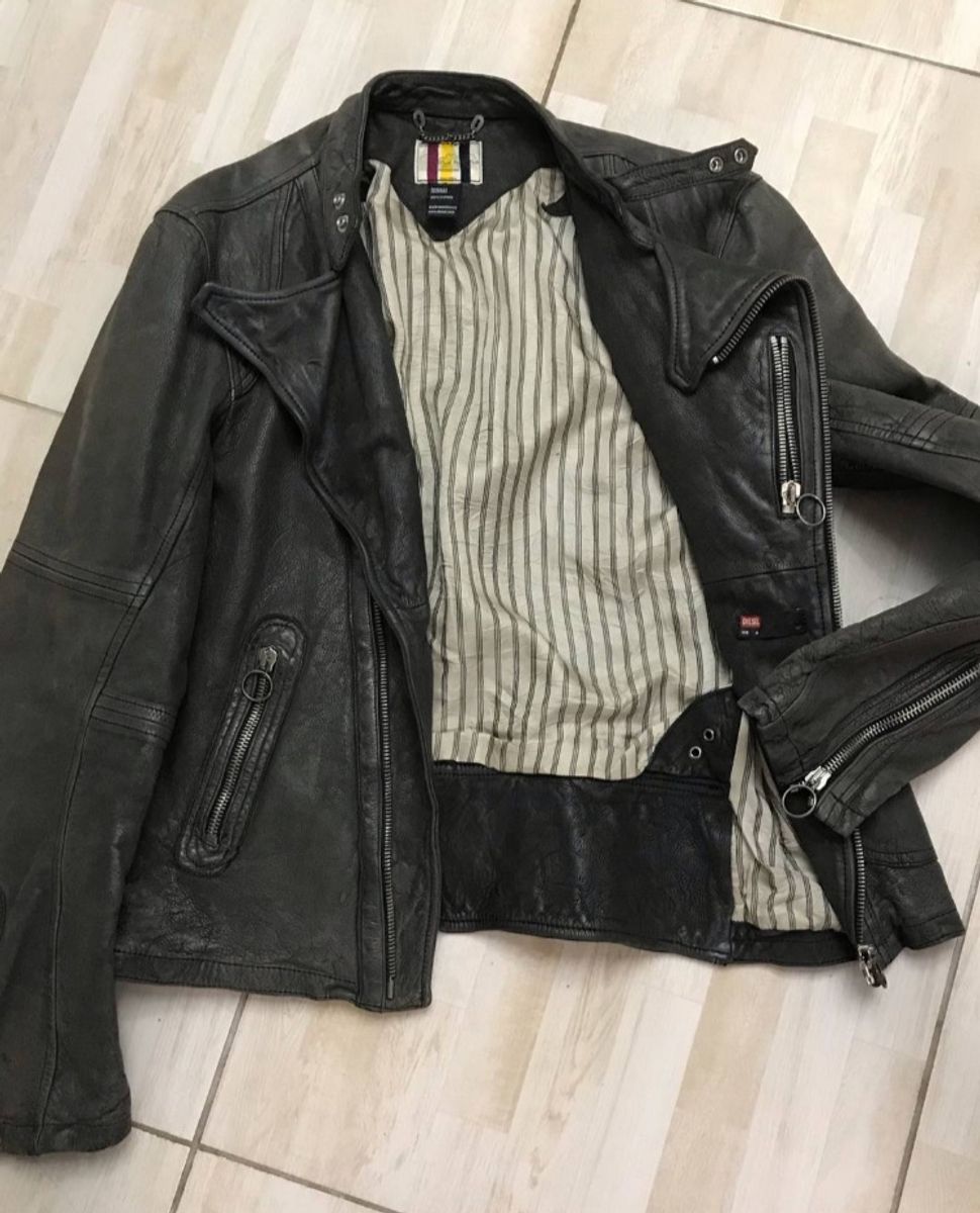 jaqueta couro usada