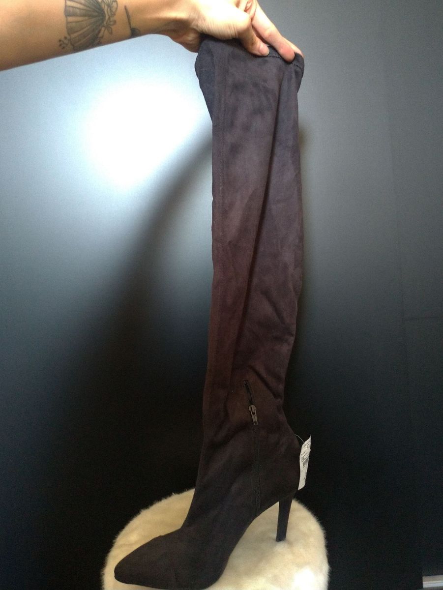 bota veludo cano alto vizzano