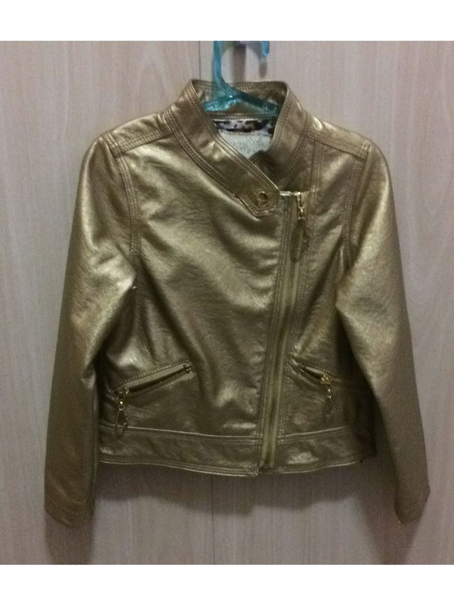 jaqueta de couro lilica ripilica