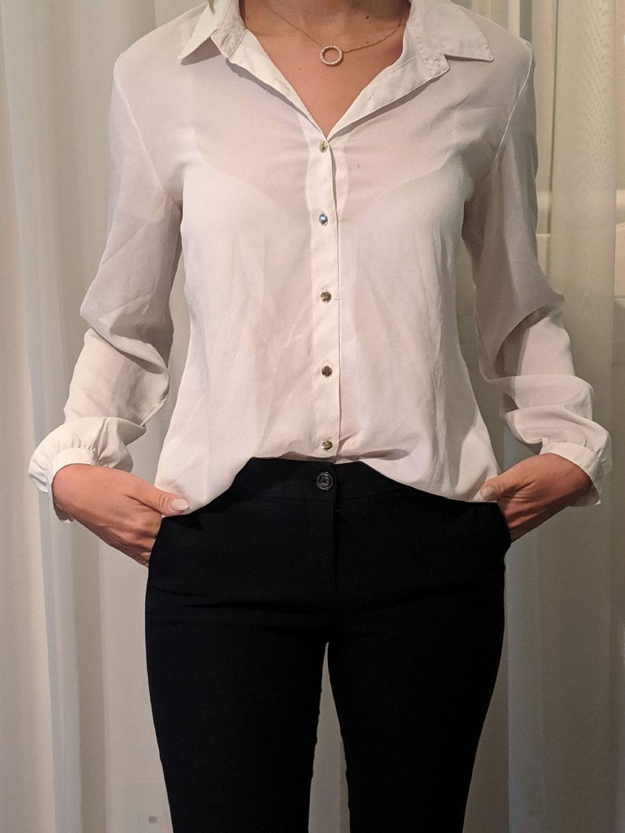 camisa feminina com botoes