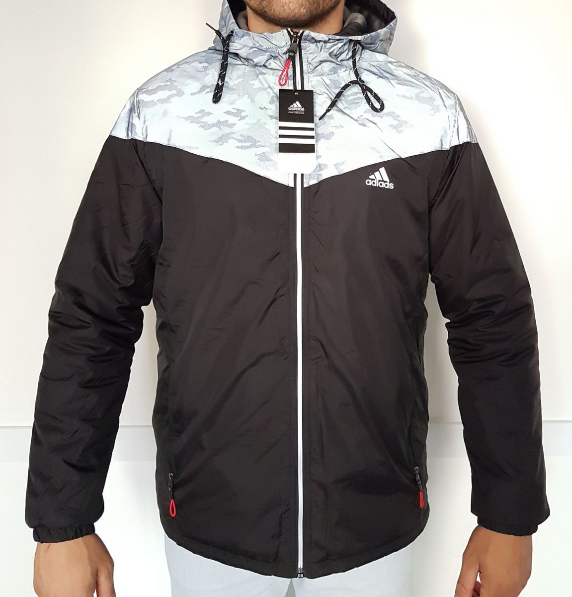 jaqueta masculina com capuz impermeavel