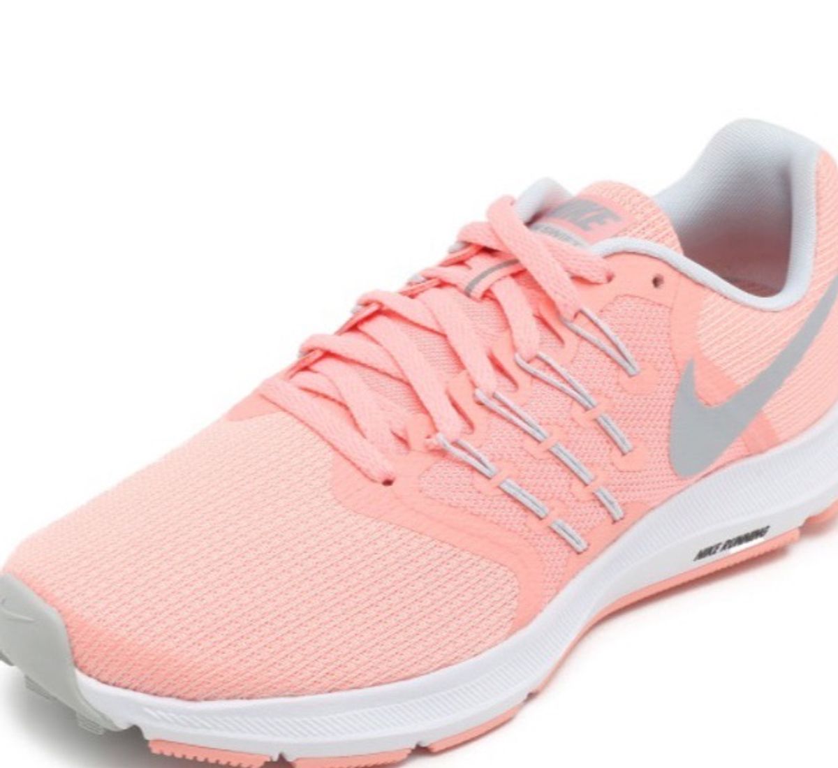 tênis nike run swift feminino cinza e rosa