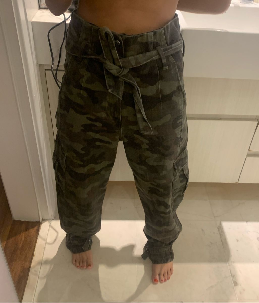 calça feminina camuflada zara