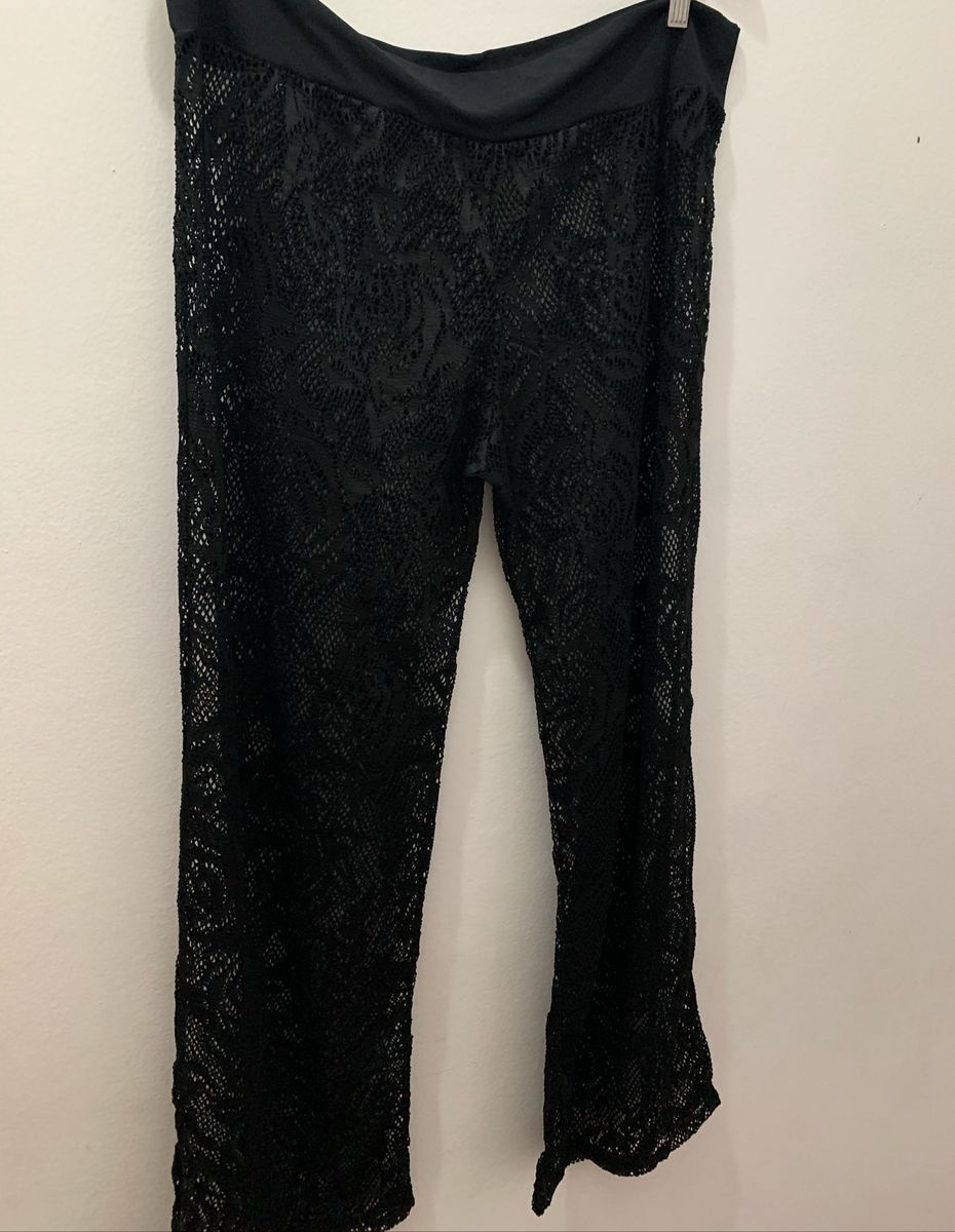 calça comprida de renda