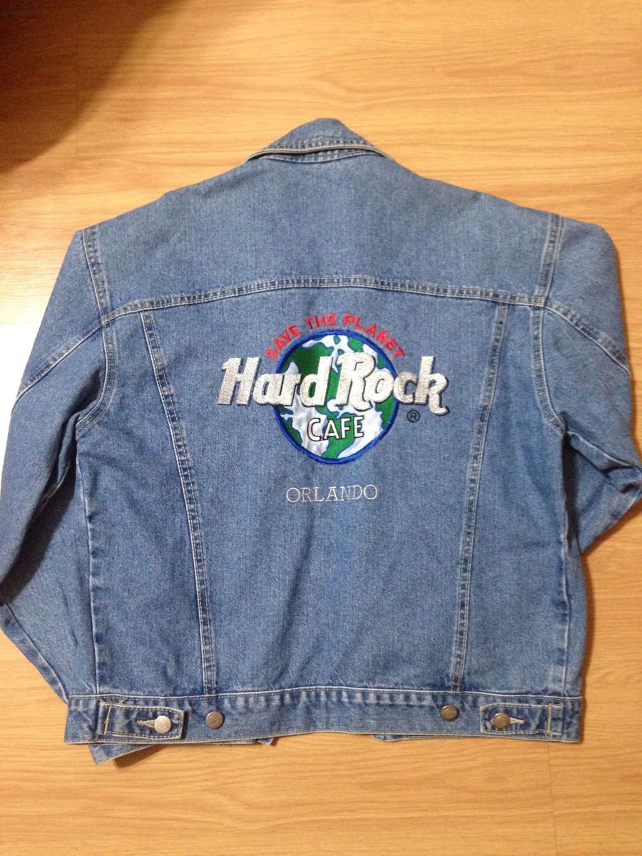 jaqueta hard rock café jeans