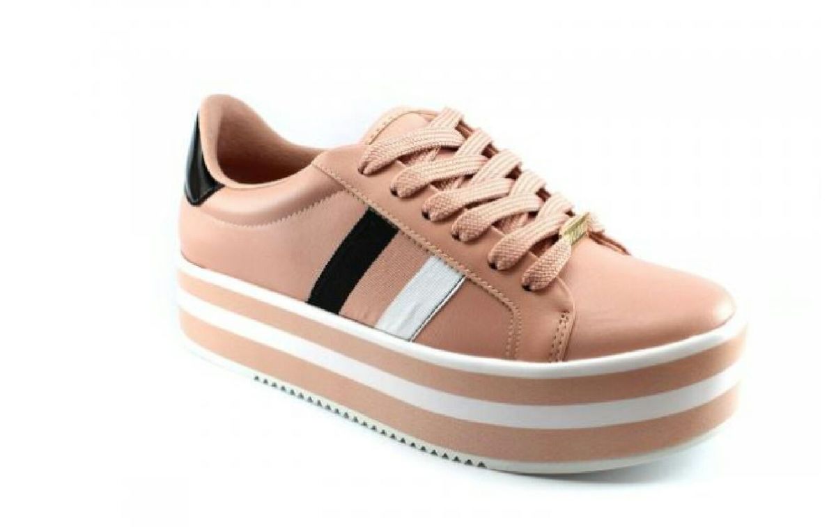 tenis vizzano rosa plataforma