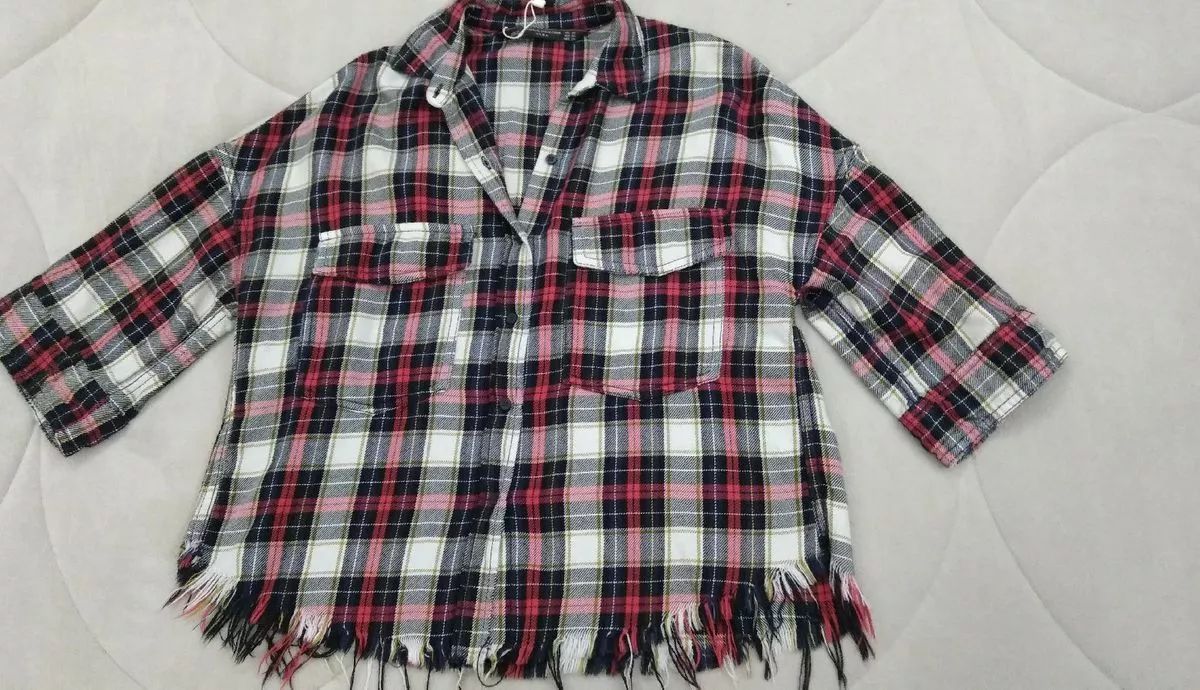 camisa xadrez zara feminina
