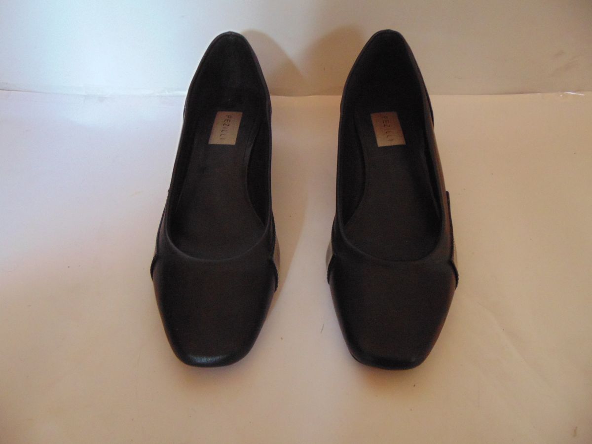 sapato de salto quadrado