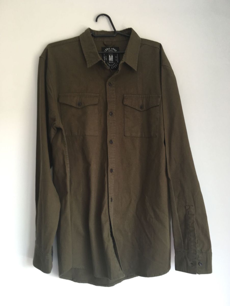 camisa verde militar renner