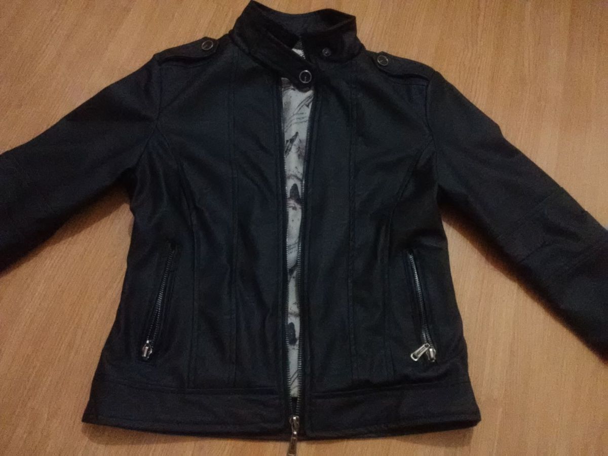 jaqueta de couro importada feminina