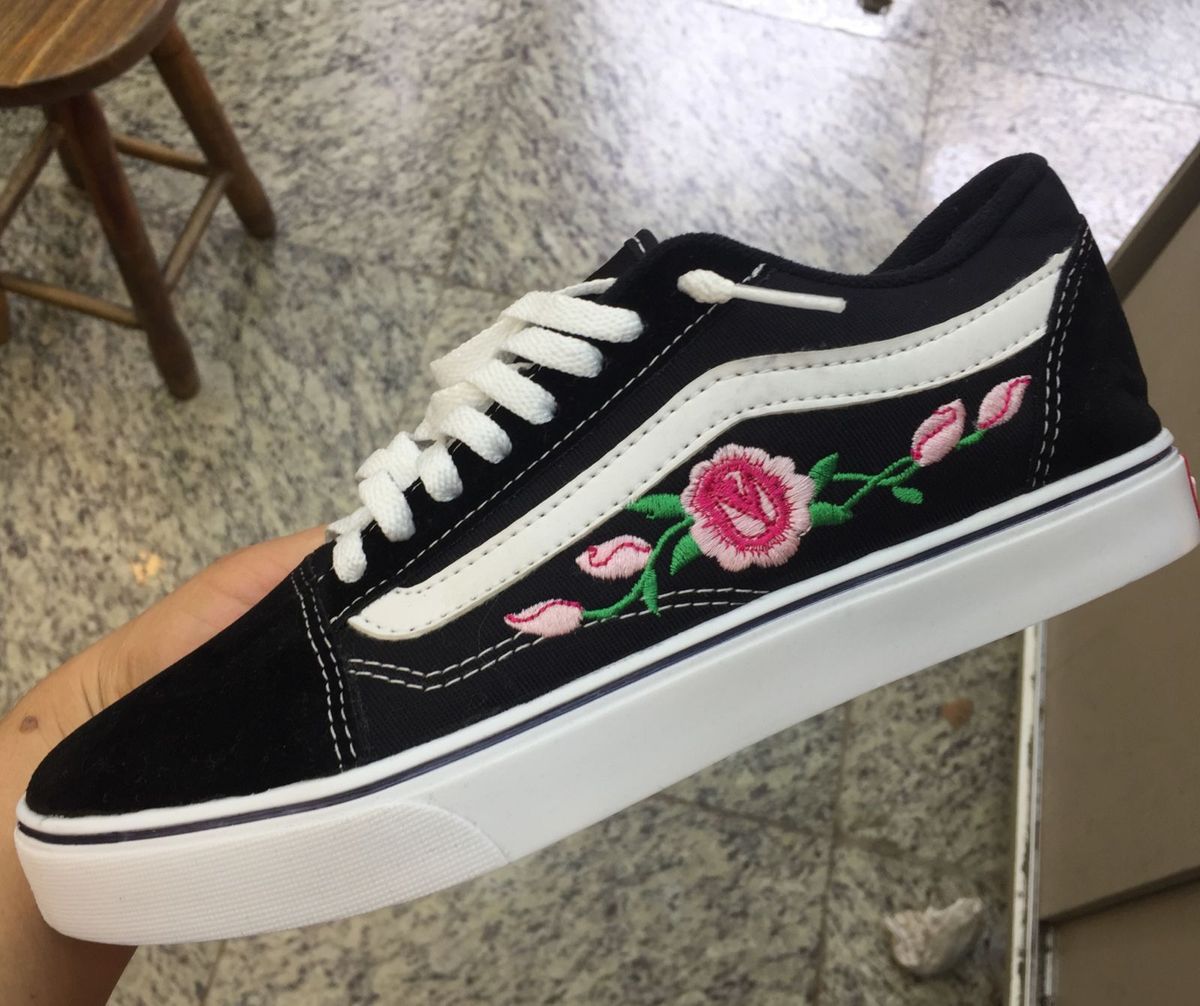 tenis vans bordado