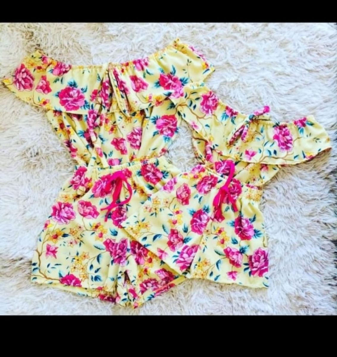 roupa mae e filha short e blusa
