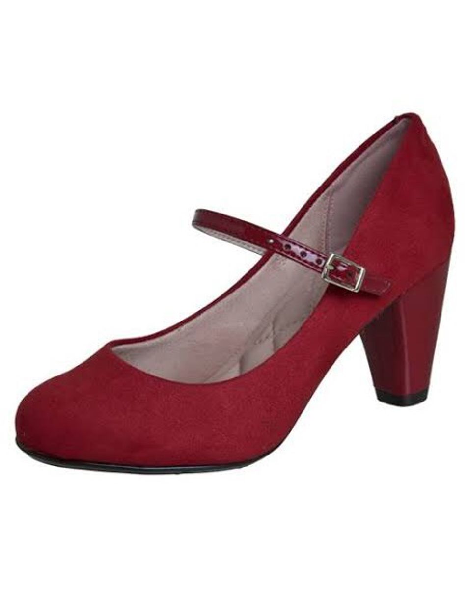 sapato moleca vermelho