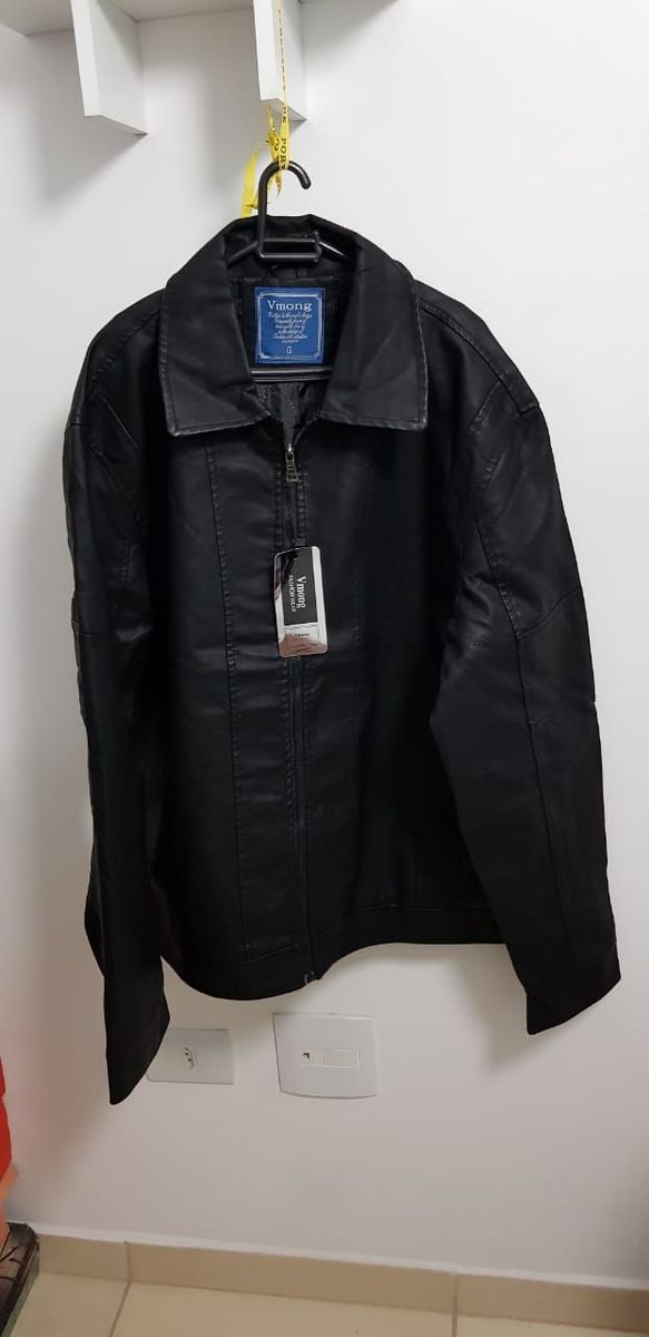 jaqueta de couro vmong wear