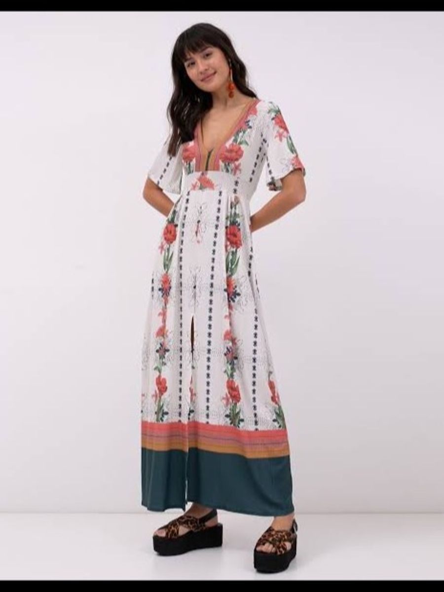 vestido longo da renner