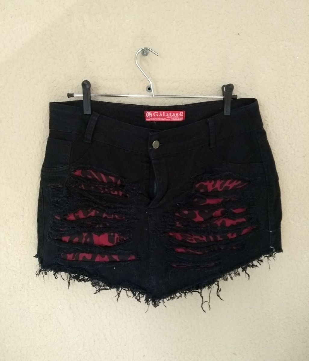 saia jeans hot pants destroyed
