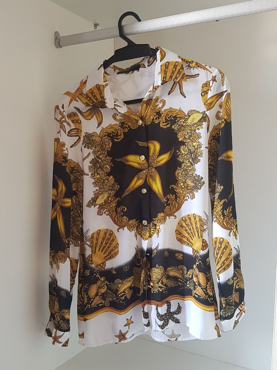 camisa feminina versace