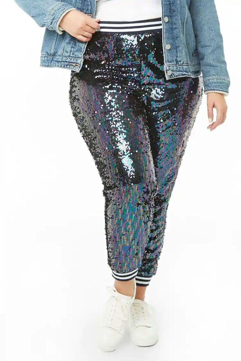 calça jogger paete plus size