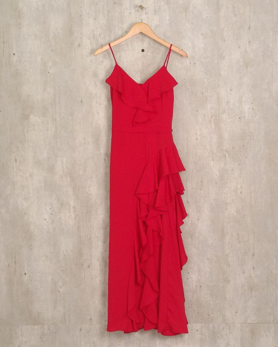 vestido vermelho tvz