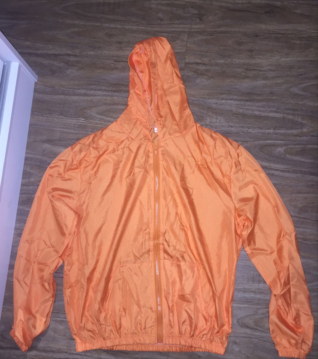 adidas corta vento laranja