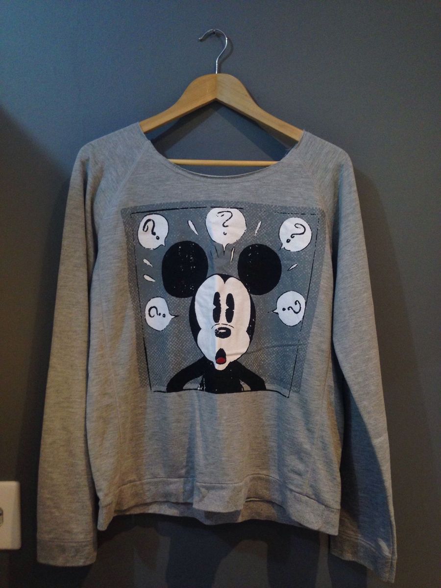 blusa de frio mickey feminina