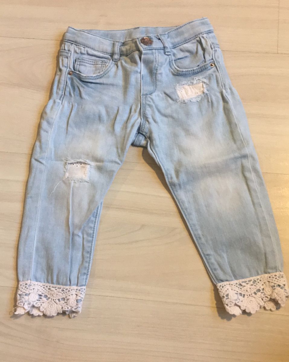 calça jeans zara infantil