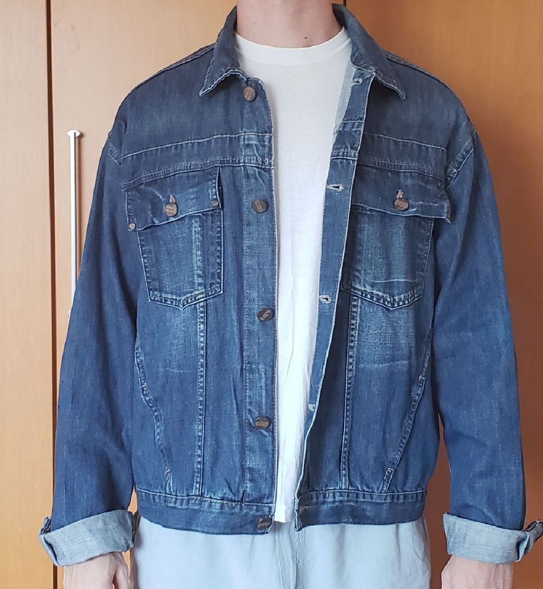 jaqueta jeans pool masculina