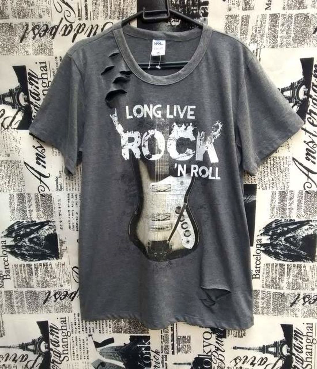 camisas rock masculina