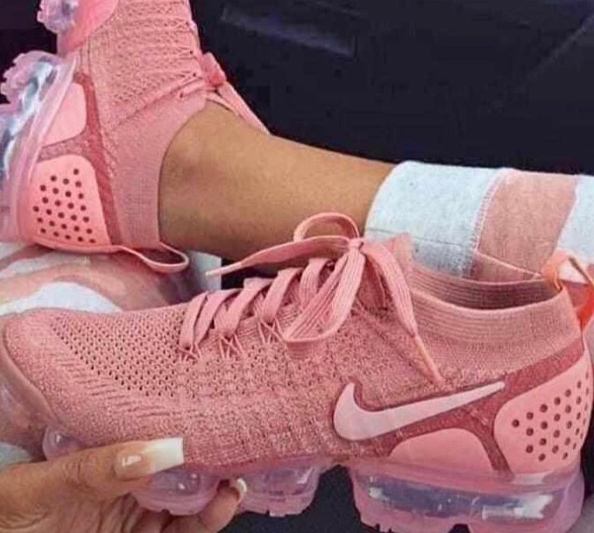 tênis vapormax rosa