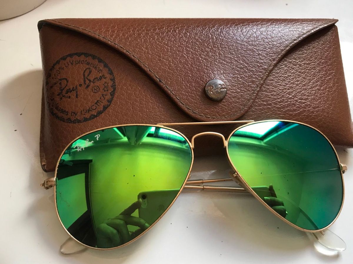 ray ban verdes aviador