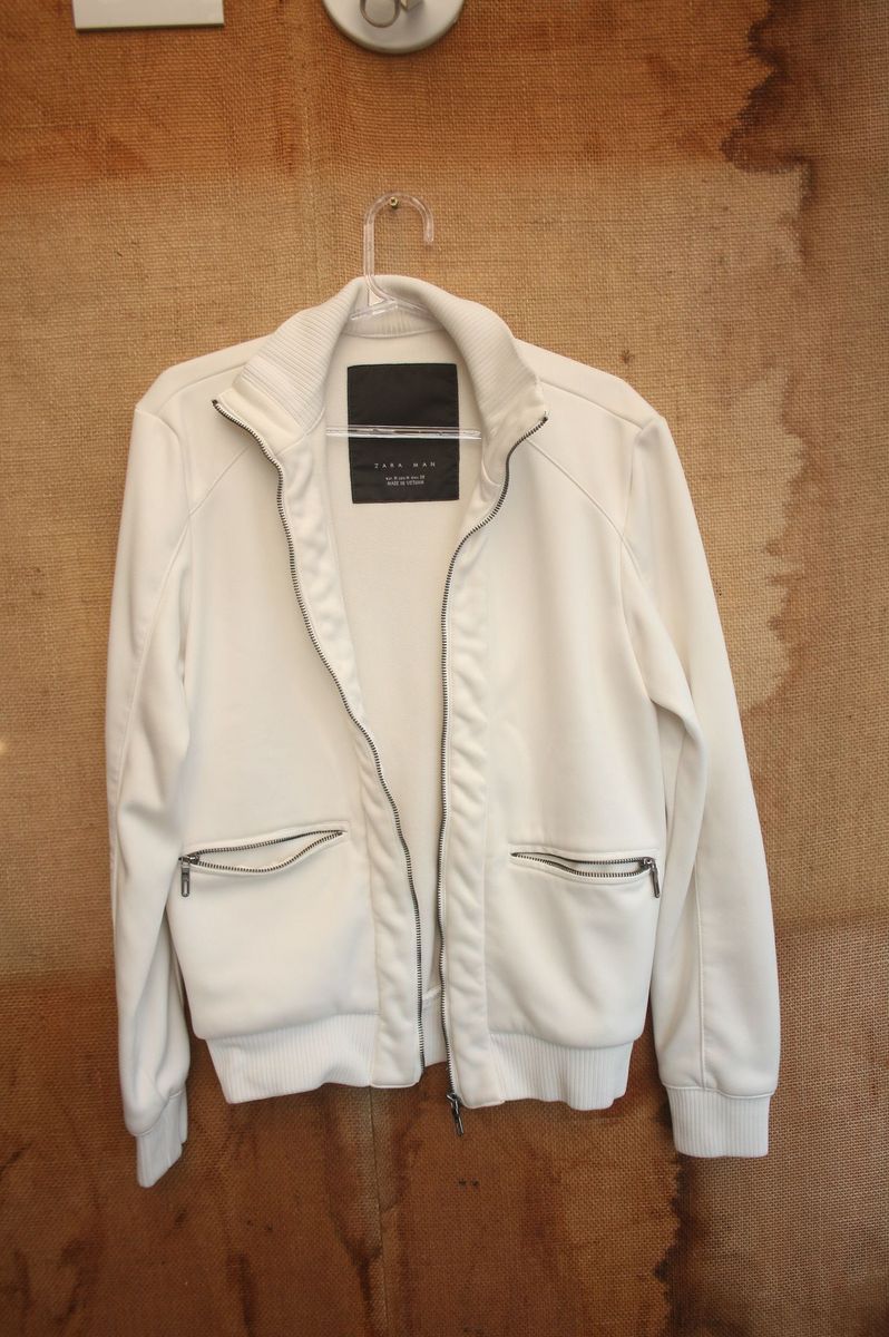 jaqueta branca zara