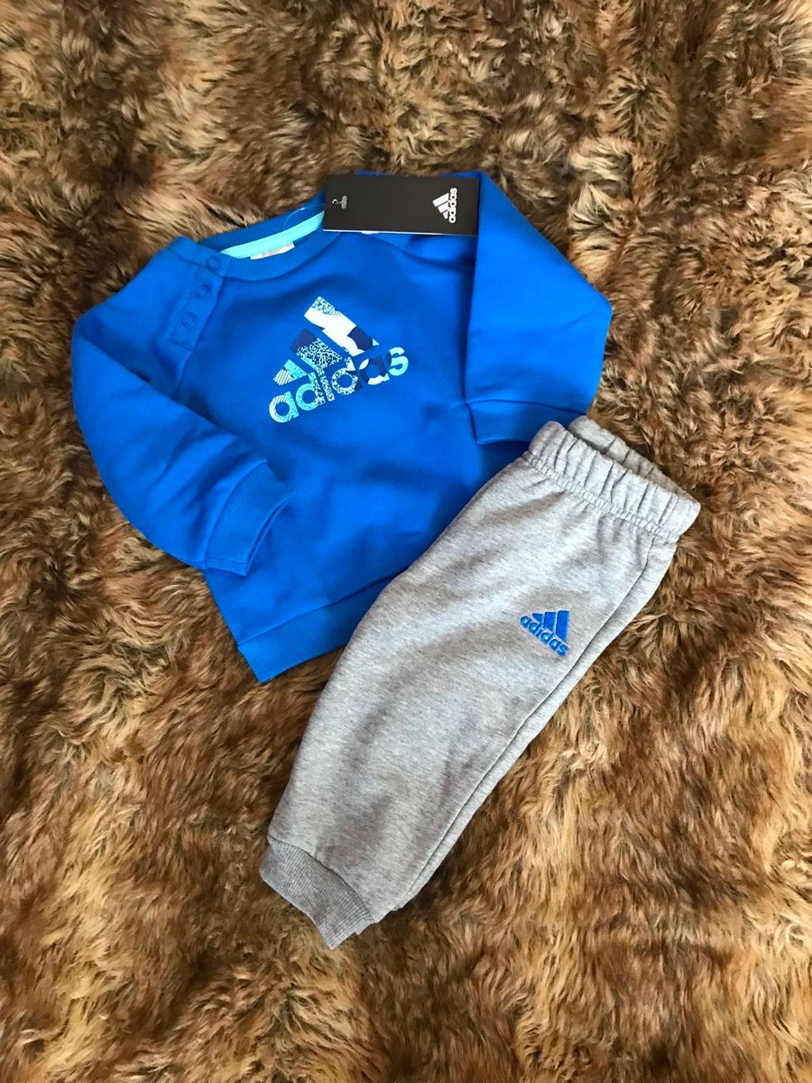 conjunto de moletom infantil adidas