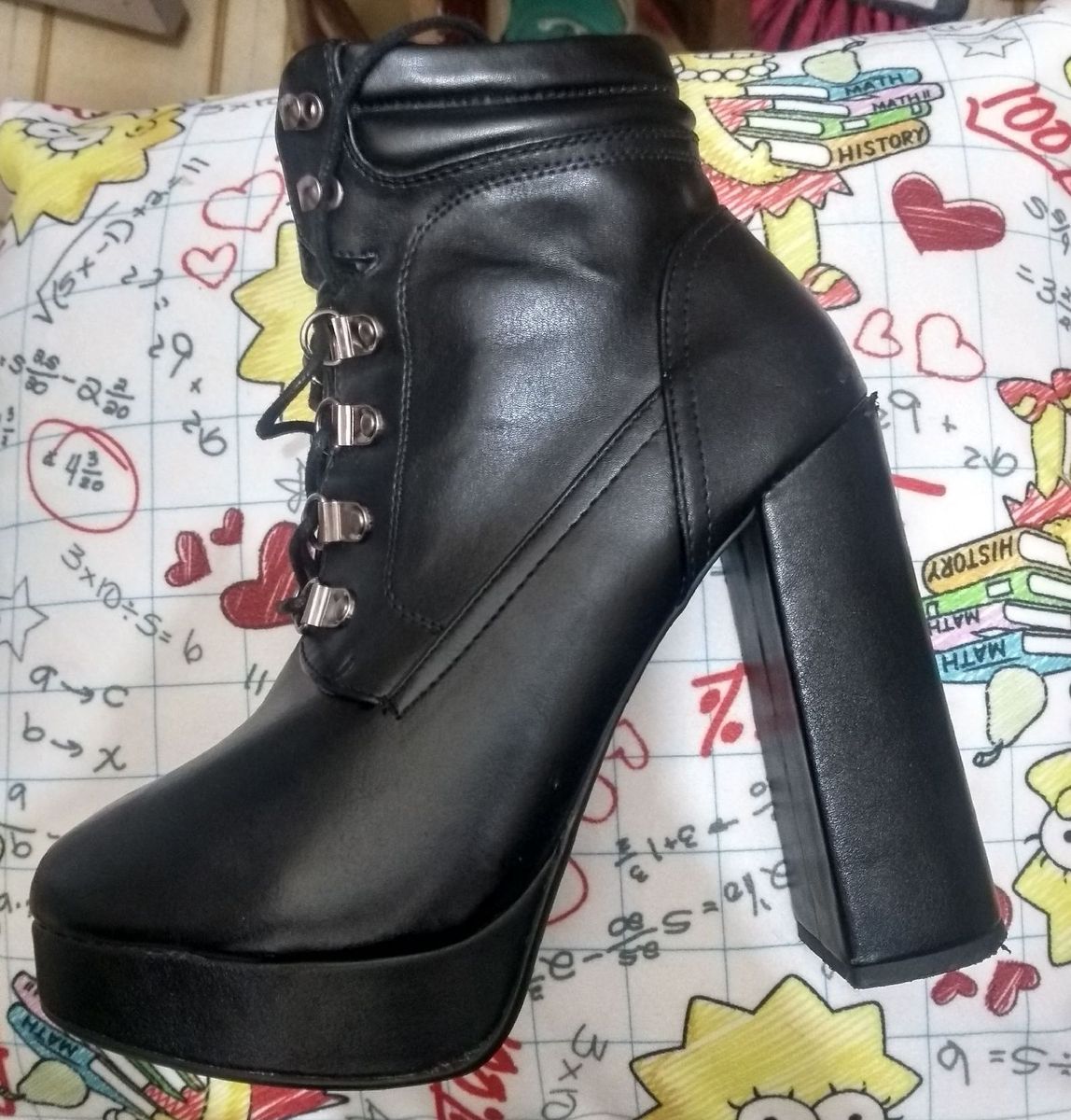 bota coturno zatz meia pata feminina