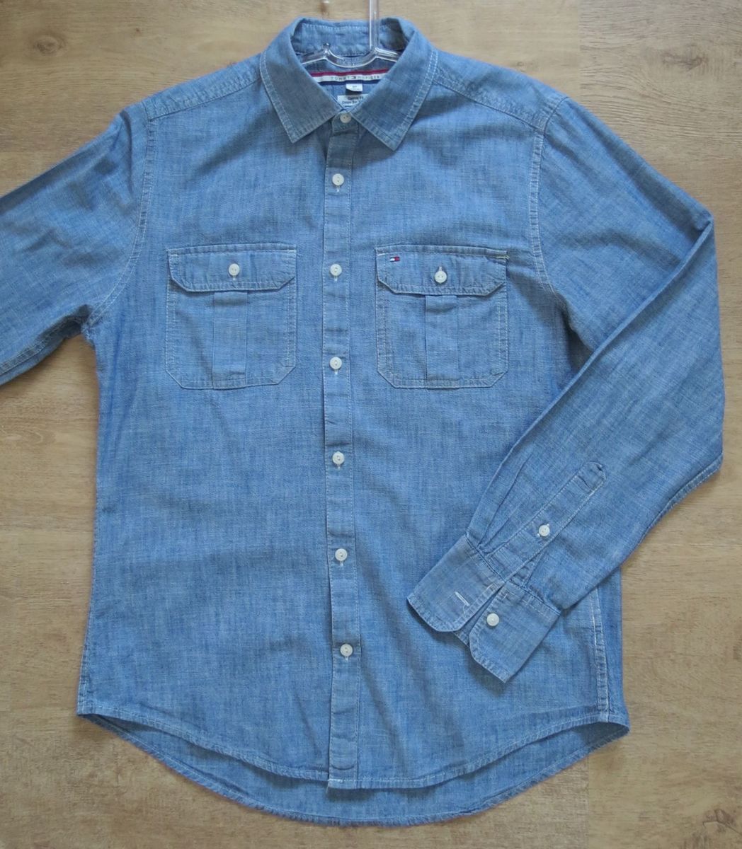 camisa jeans tommy hilfiger