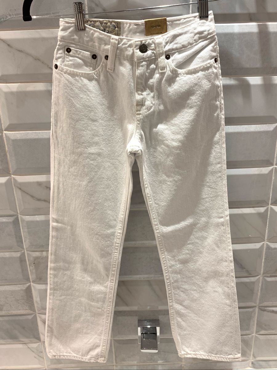calça jeans infantil branca
