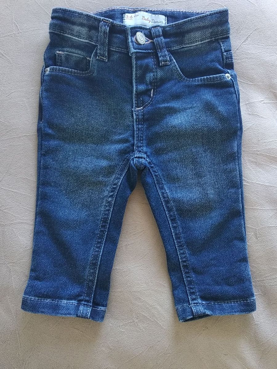 calça jeans bebe 3 a 6 meses