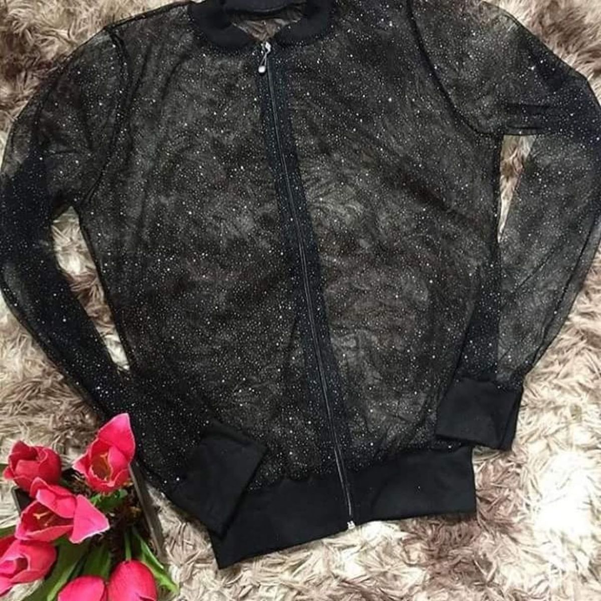 jaqueta bomber brilhante