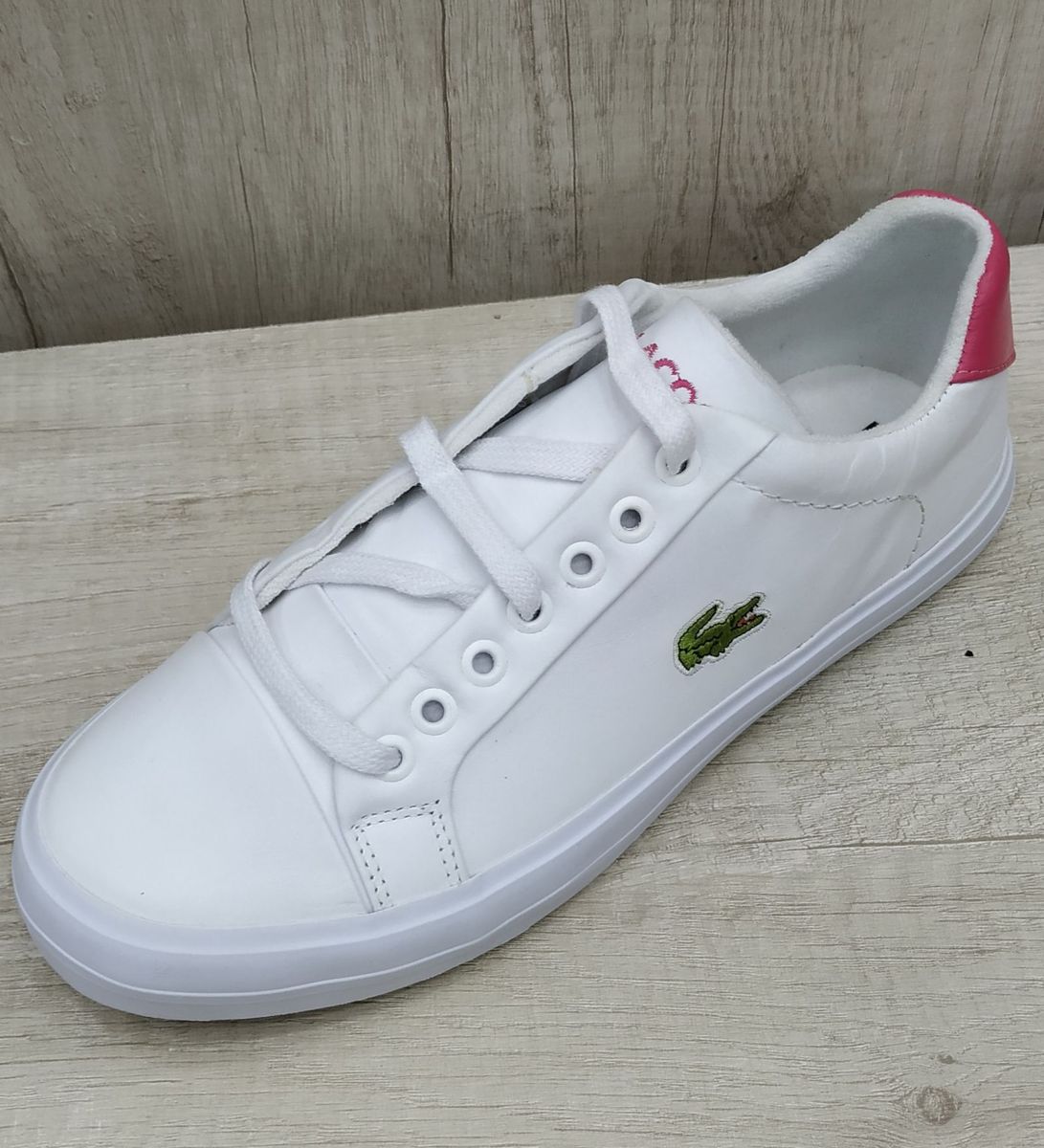 tenis lacoste couro feminino