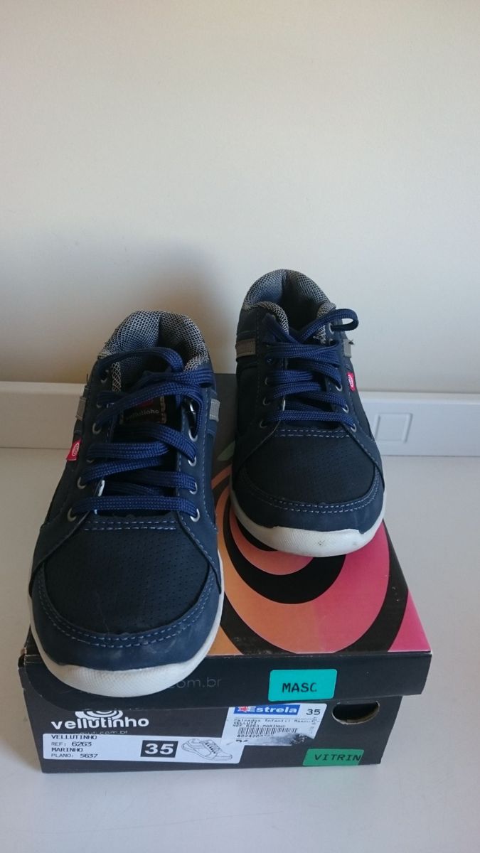 tenis infantil vellutinho