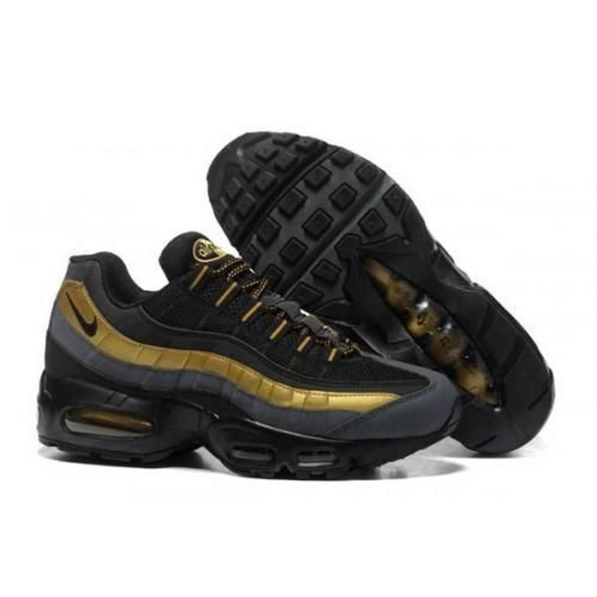 air max preto e dourado