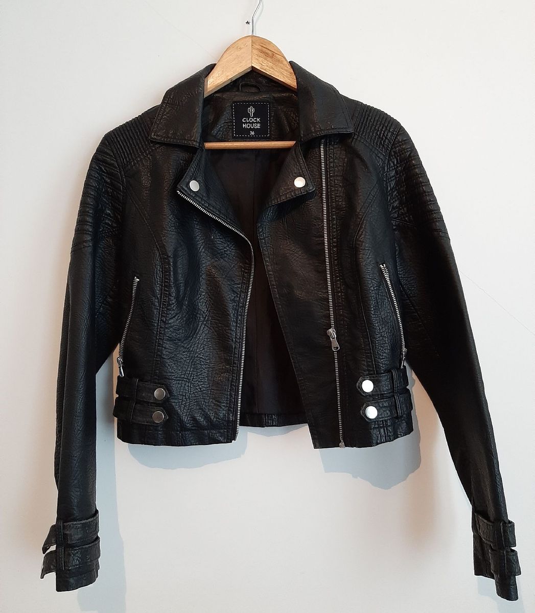 jaqueta preta feminina c&a